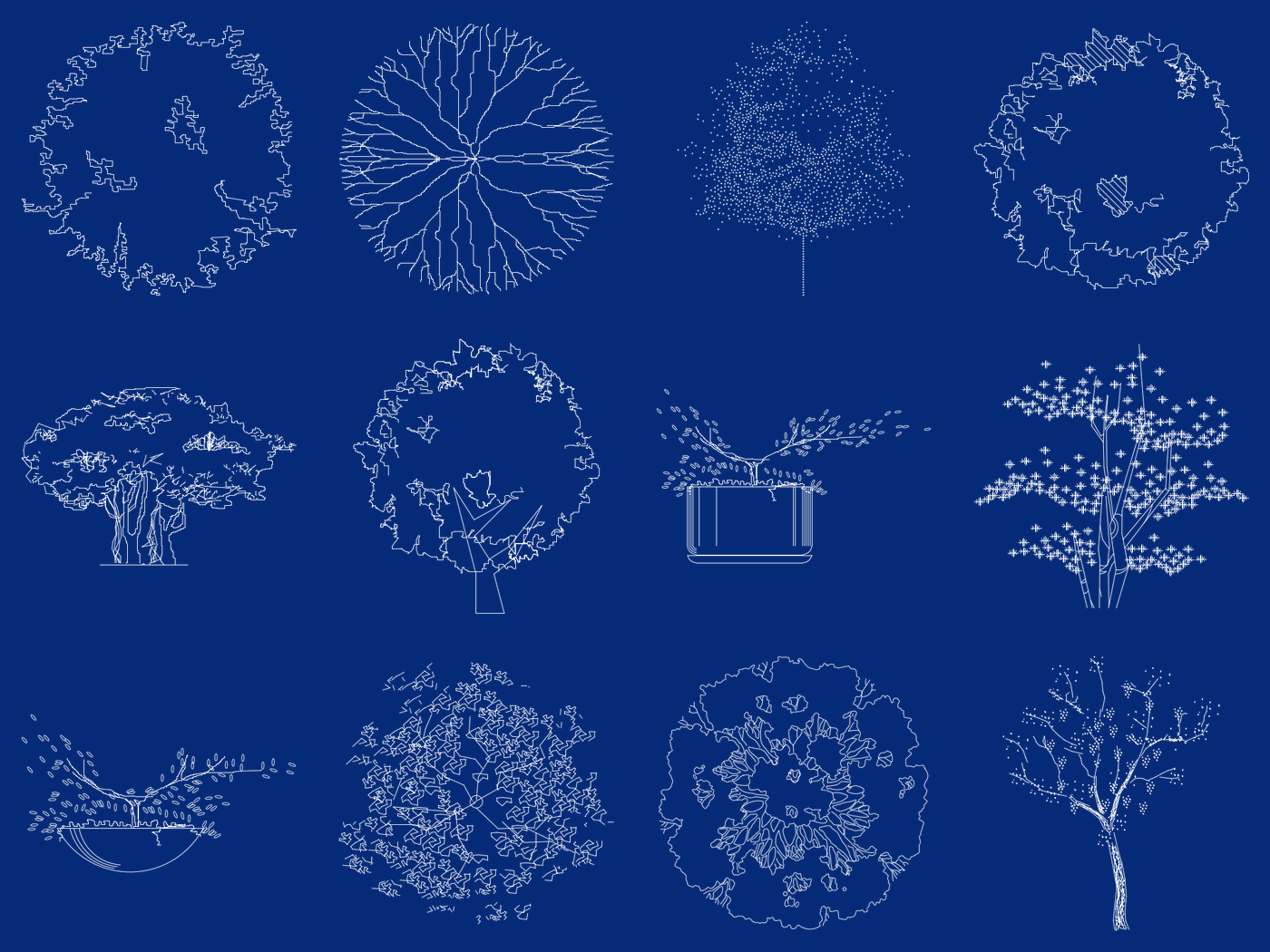 CadBlocksPro AutoCAD blocks — vegetation