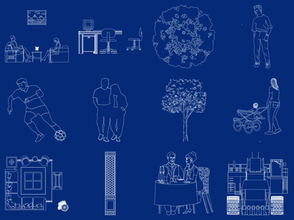 CadBlocksPro AutoCAD blocks — people office